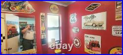 VINTAGE 50's CONDOM/NOVELTY VENDING MACHINE REFURBISHED withNOS LABEL and PRODUCT