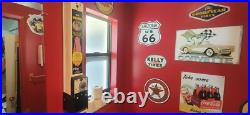 VINTAGE 50's CONDOM/NOVELTY VENDING MACHINE REFURBISHED withNOS LABEL and PRODUCT