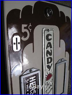 Vintage 5 Cent Hersheys Candy Vending Machine 1937 Original Shipman Mfg. Company