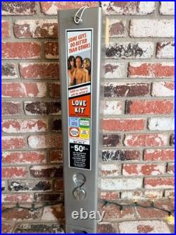 VINTAGE 80's CONDOM/NOVELTY VENDOR REFURBISHED withNOS LABEL / PRODUCT FREE SHPG