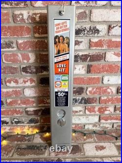 VINTAGE 80's CONDOM/NOVELTY VENDOR REFURBISHED withNOS LABEL / PRODUCT FREE SHPG