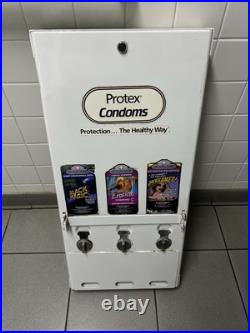 VINTAGE 80s CONDOM NOVELTY VENDING MACHINE PREVIOUSLY REFURBISHED