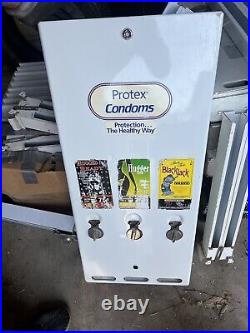 VINTAGE 80s CONDOM NOVELTY VENDING MACHINE PREVIOUSLY REFURBISHED COVER