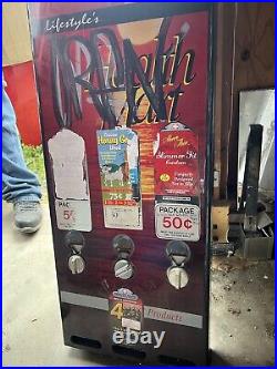 VINTAGE 80s CONDOM NOVELTY VENDING MACHINE PREVIOUSLY REFURBISHED COVER