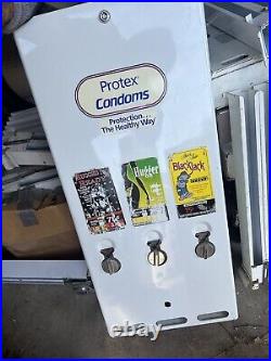 VINTAGE 80s CONDOM NOVELTY VENDING MACHINE PREVIOUSLY REFURBISHED COVER