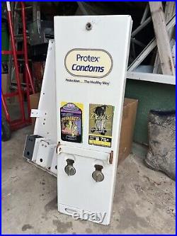 VINTAGE 80s CONDOM NOVELTY VENDING MACHINE PREVIOUSLY REFURBISHED COVER