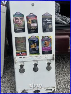VINTAGE 80s CONDOM NOVELTY VENDING MACHINE PREVIOUSLY REFURBISHED COVER
