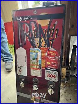 VINTAGE 80s CONDOM NOVELTY VENDING MACHINE PREVIOUSLY REFURBISHED COVER