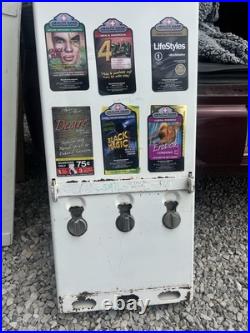VINTAGE 80s CONDOM NOVELTY VENDING MACHINE PREVIOUSLY REFURBISHED COVER