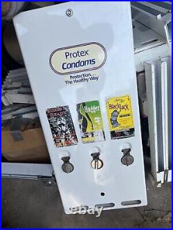 VINTAGE 80s CONDOM NOVELTY VENDING MACHINE PREVIOUSLY REFURBISHED COVER