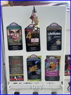 VINTAGE 80s CONDOM NOVELTY VENDING MACHINE PREVIOUSLY REFURBISHED COVER