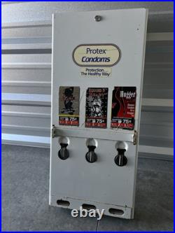 VINTAGE 90's CONDOM NOVELTY VENDING MACHINE PREVIOUSLY REFURBISHED