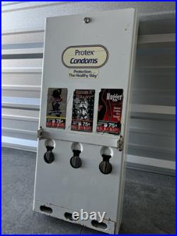 VINTAGE 90's CONDOM NOVELTY VENDING MACHINE PREVIOUSLY REFURBISHED