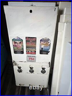 VINTAGE 90's CONDOM NOVELTY VENDING MACHINE PREVIOUSLY REFURBISHED COVER