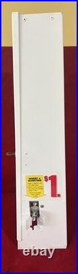VINTAGE AMERICAN DEFENDER $1 LATEX CONDOM COIN OPERATED VENDING MACHINE withKEY