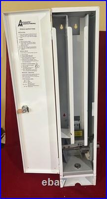 VINTAGE AMERICAN DEFENDER $1 LATEX CONDOM COIN OPERATED VENDING MACHINE withKEY