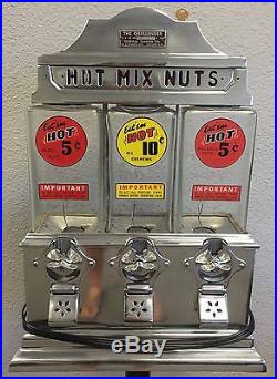 Vintage Antique 1947 Challenger Hot Nut Machine Coin Operated