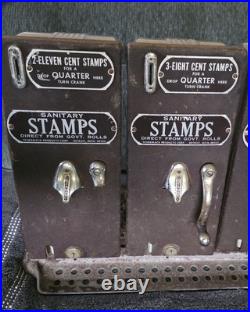 VINTAGE ANTIQUE ART DECO Vending Machine 6 8 11 Cent Postage Stamp Machine