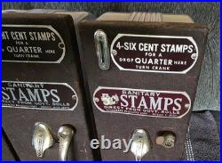 VINTAGE ANTIQUE ART DECO Vending Machine 6 8 11 Cent Postage Stamp Machine