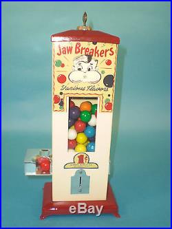 Vintage Antique Hawkeye Gumball Jaw Breaker Vending Machine