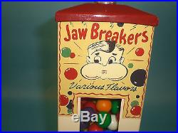Vintage Antique Hawkeye Gumball Jaw Breaker Vending Machine