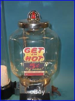 Vintage Antique Peanut Asco Hot Nut Vending Machine