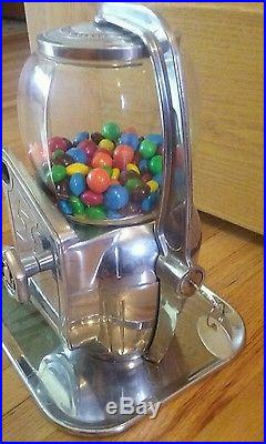 Vintage Atlas Bantam 5 Cent Tray Gum Nut Candy Vending Machine