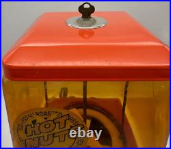 VINTAGE A & A CO 25 CENT Hot Nuts VENDING MACHINE With KEY 1950's 100% WORKS