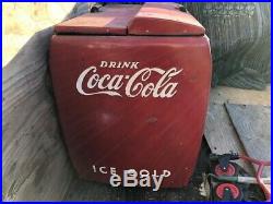 VINTAGE, COCA COLA MACHINE, Cooler, Coca Chest, Antique, Vending, Slider, Vendo