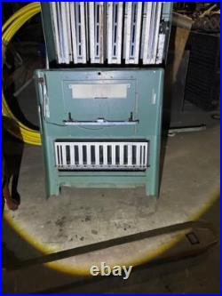 VINTAGE COIN OPERATED CIGARETTE VENDING MACHINE, 1940's NATIONAL VENDORS MODEL