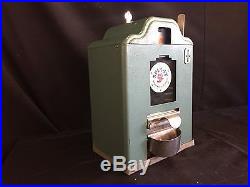 Vintage Coin Operated Shipman Spin It Trade Simulator Nut Vending Machine Rare