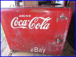 Vintage Coke Machine / Cooler All Original Great Interior