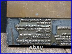 VINTAGE COKE PRINTING PLATE PRESS VENDING MACHINE Coca Cola Vending Machine Logo