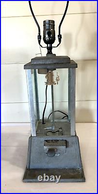 VINTAGE DEAN 1 Cent GUM-BALL MACHINE Original Lamp Kit Aluminum Penny Arcade US