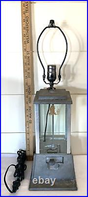 VINTAGE DEAN 1 Cent GUM-BALL MACHINE Original Lamp Kit Aluminum Penny Arcade US