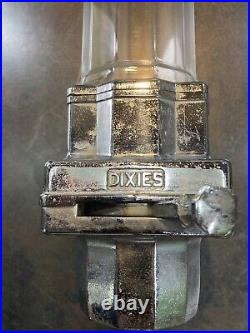 VINTAGE DIXIE CUP DISPENSER CHROME METAL With LEVER