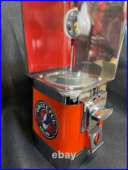 VINTAGE Grateful Dead V-Line Gumball machine Classic Rock Roll Vending Candy NOS