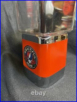 VINTAGE Grateful Dead V-Line Gumball machine Classic Rock Roll Vending Candy NOS