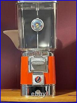 VINTAGE Grateful Dead V-Line Gumball machine Classic Rock Roll Vending Candy NOS