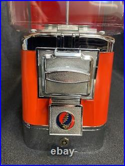 VINTAGE Grateful Dead V-Line Gumball machine Classic Rock Roll Vending Candy NOS