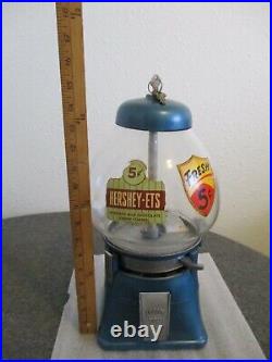 VINTAGE HERSHEY-ETS (5 CENT) COIN CANDY VENDING/DISPENSER WITH KEYS 1940s 50s