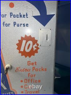 VINTAGE Kleenex 10 Cent pocket pack tissue vending machine
