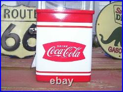 VINTAGE OAK VISTA 60's 70's RESTORED GUMBALL MACHINE IN COCA COLA / COKE THEME