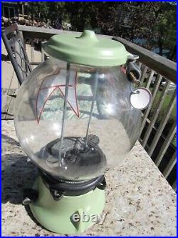 VINTAGE ORIGINAL 1930s COLUMBUS BULK VENDING MACHINE 1 CENT BALL GUM MACHINE
