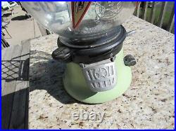 VINTAGE ORIGINAL 1930s COLUMBUS BULK VENDING MACHINE 1 CENT BALL GUM MACHINE