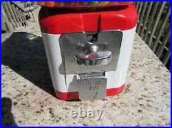 VINTAGE ORIGINAL 1950's OAK MFG. BULK VENDING MACHINE 1 CENT GUM BALL MACHINE