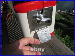 VINTAGE ORIGINAL 1cent 1950's OAK MFG. CO. GUM VENDING MACHINE LOS ANGELES CA