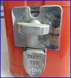 VINTAGE Oak Acorn 1¢ Gumball Machine, WORKS GREAT! Cent vending, All Purpose