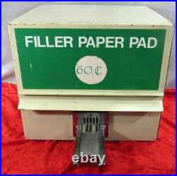 VINTAGE SCHOOL NOTBOOK PAPER VENDING MACHINE Coin Slot Operated (EZS000944)