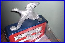VINTAGE SILVER KING DUCK HUNTER GUM BALL Vendor 1940s PENNY ARCADE Game with key